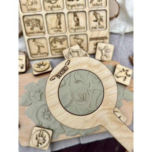 Zestaw trzech układanek- tropy zwierząt leśnych